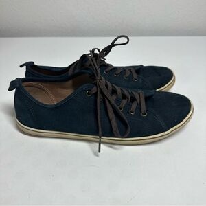 H&M Navy Blue Canvas Lace-Up Sneakers Tennis Shoes Men's Size US 9 EUR 42